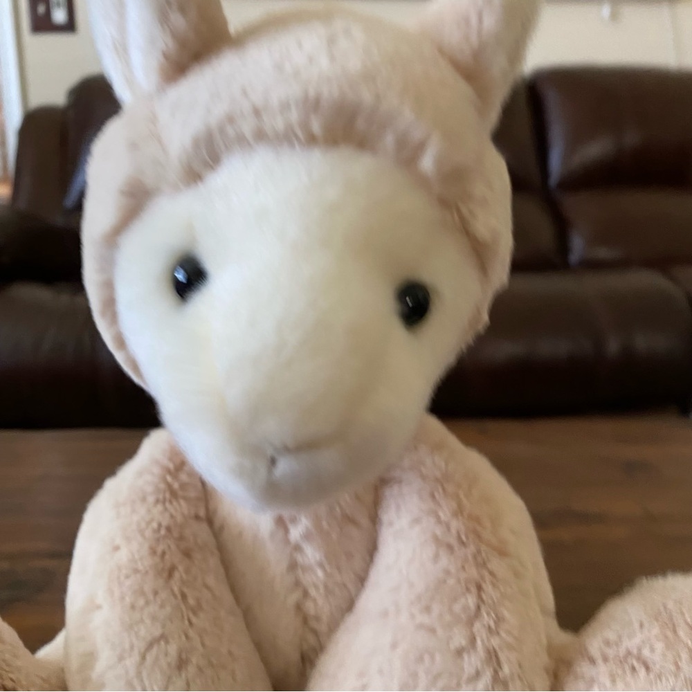 Aurora Purely Luxe BABY LLAMA 10" Plush Light Tan Plush Sitting Lamb 2019 - Picture 3 of 9